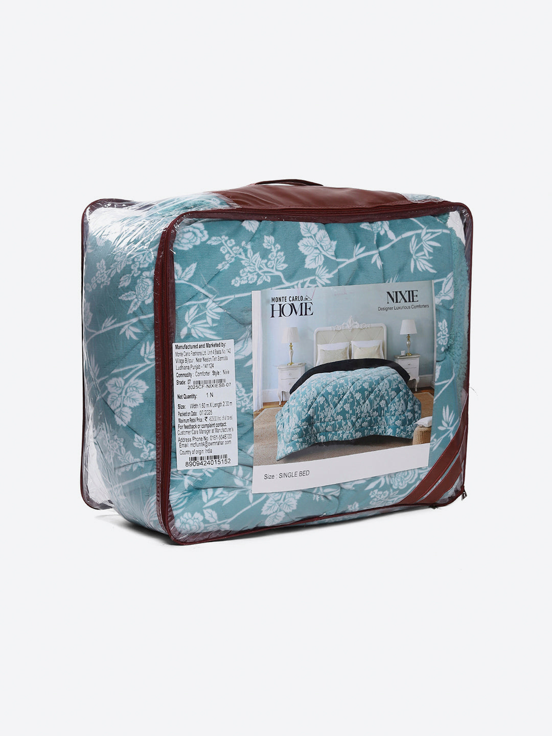 Printed Single Bed 1114 GSM Comforter for Winter - (Nixie)