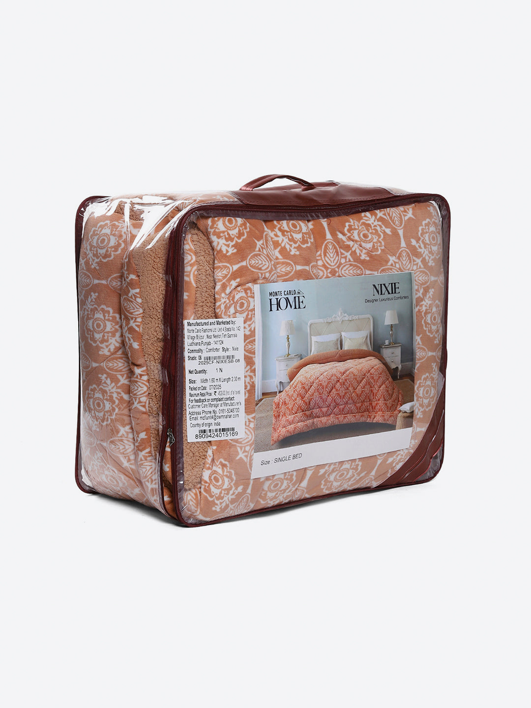 Printed Single Bed 1114 GSM Comforter for Winter - (Nixie)