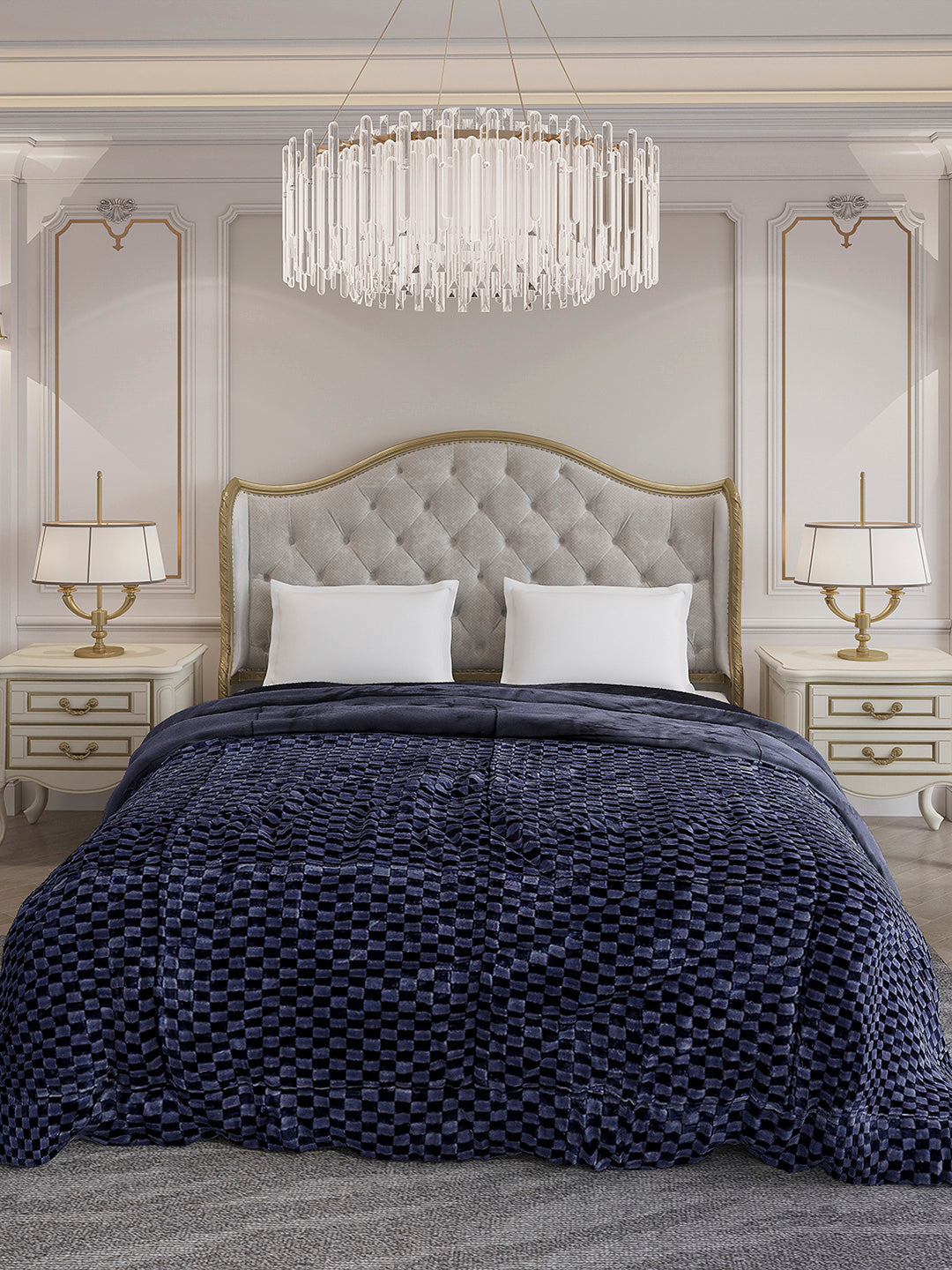 Printed Double Bed 1061 GSM Comforter for Winter - (Peterburg)