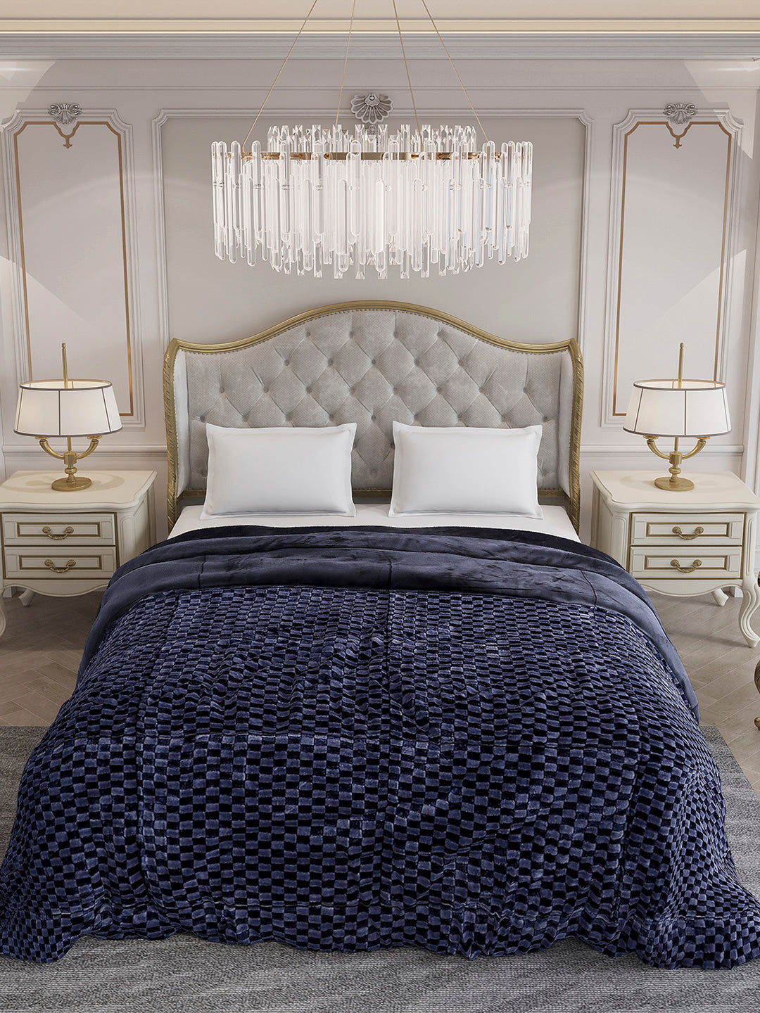 Printed Double Bed 1061 GSM Comforter for Winter - (Peterburg)