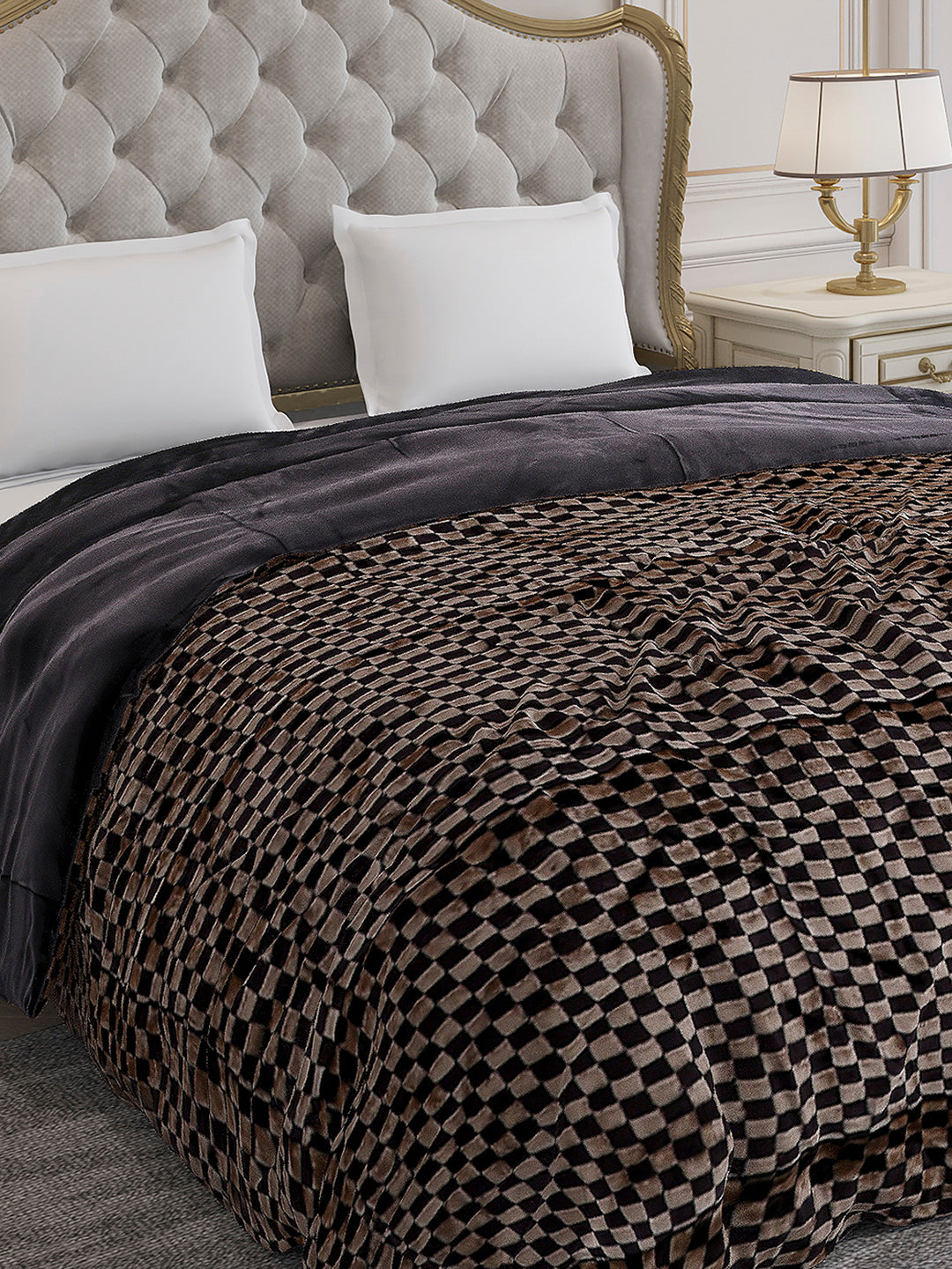 Printed Double Bed 1061 GSM Comforter for Winter - (Peterburg)