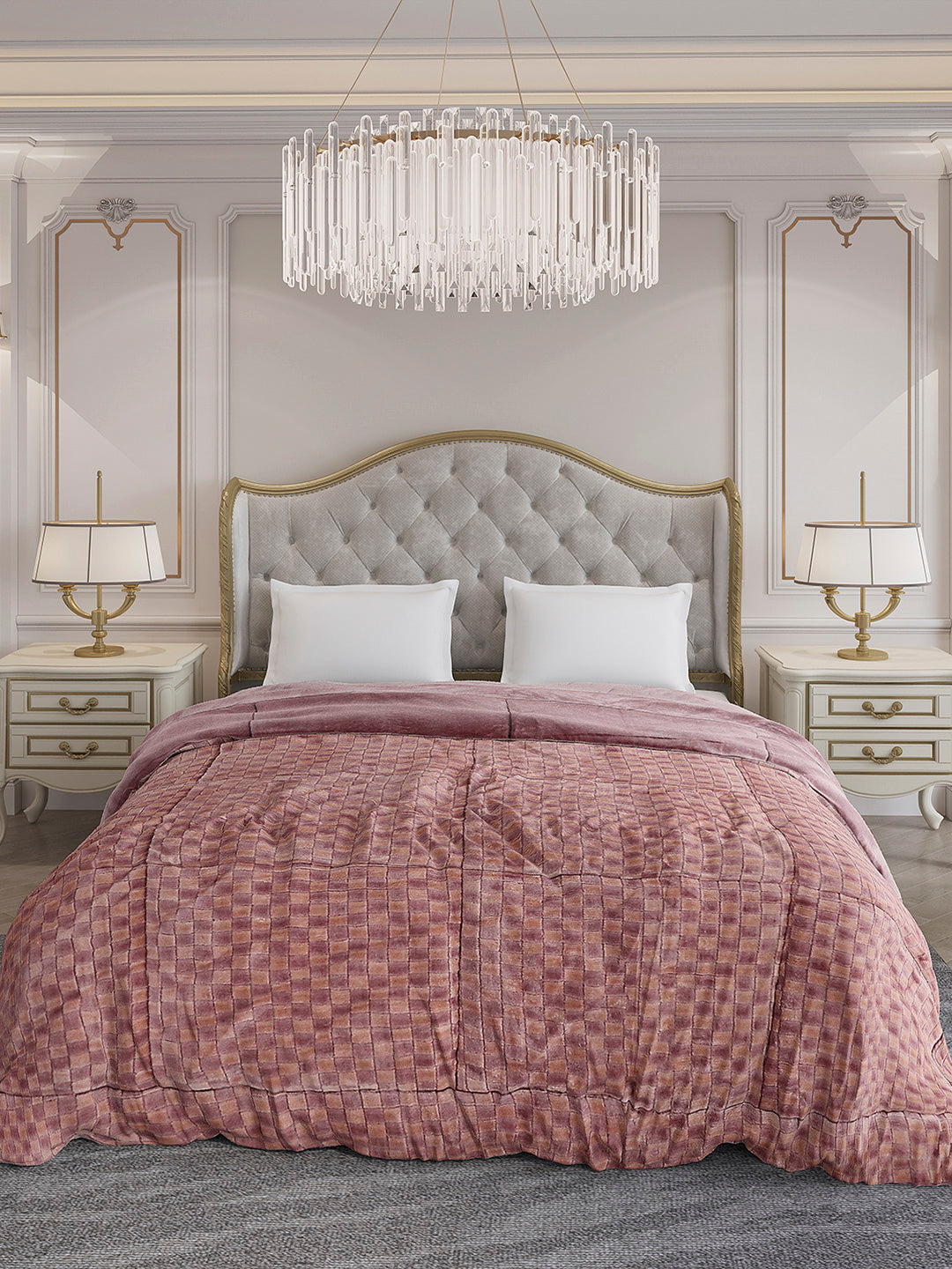 Printed Double Bed 1061 GSM Comforter for Winter - (Peterburg)