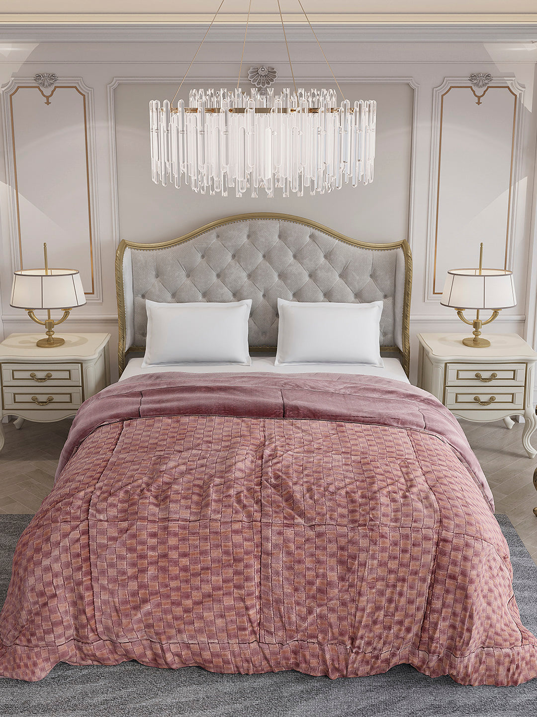 Printed Double Bed 1061 GSM Comforter for Winter - (Peterburg)