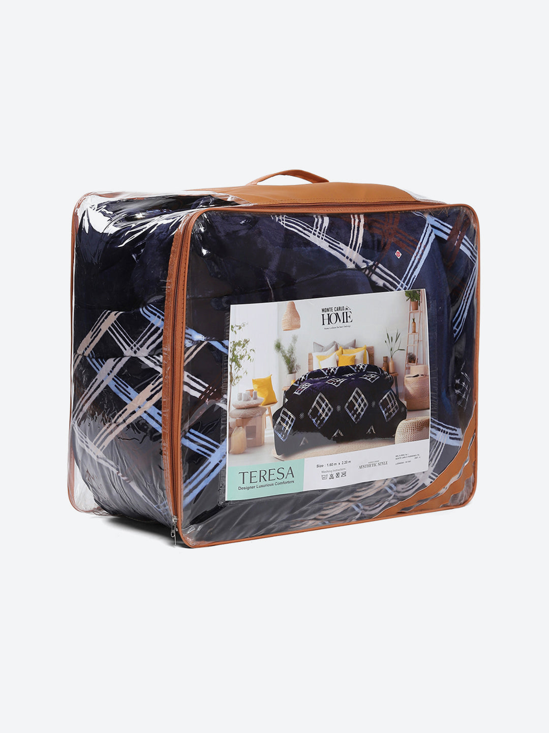 Printed Single Bed 966 GSM Comforter for Winter - (Teresa)