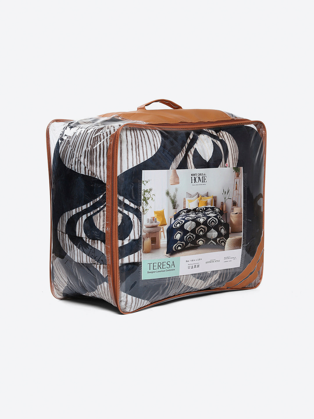 Printed Single Bed 966 GSM Comforter for Winter - (Teresa)