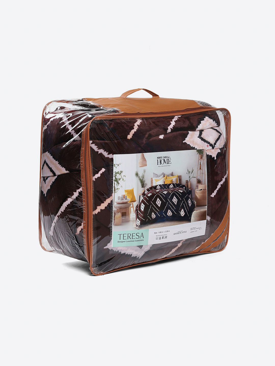 Printed Single Bed 966 GSM Comforter for Winter - (Teresa)