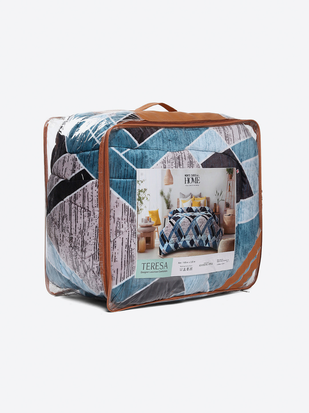 Printed Single Bed 966 GSM Comforter for Winter - (Teresa)