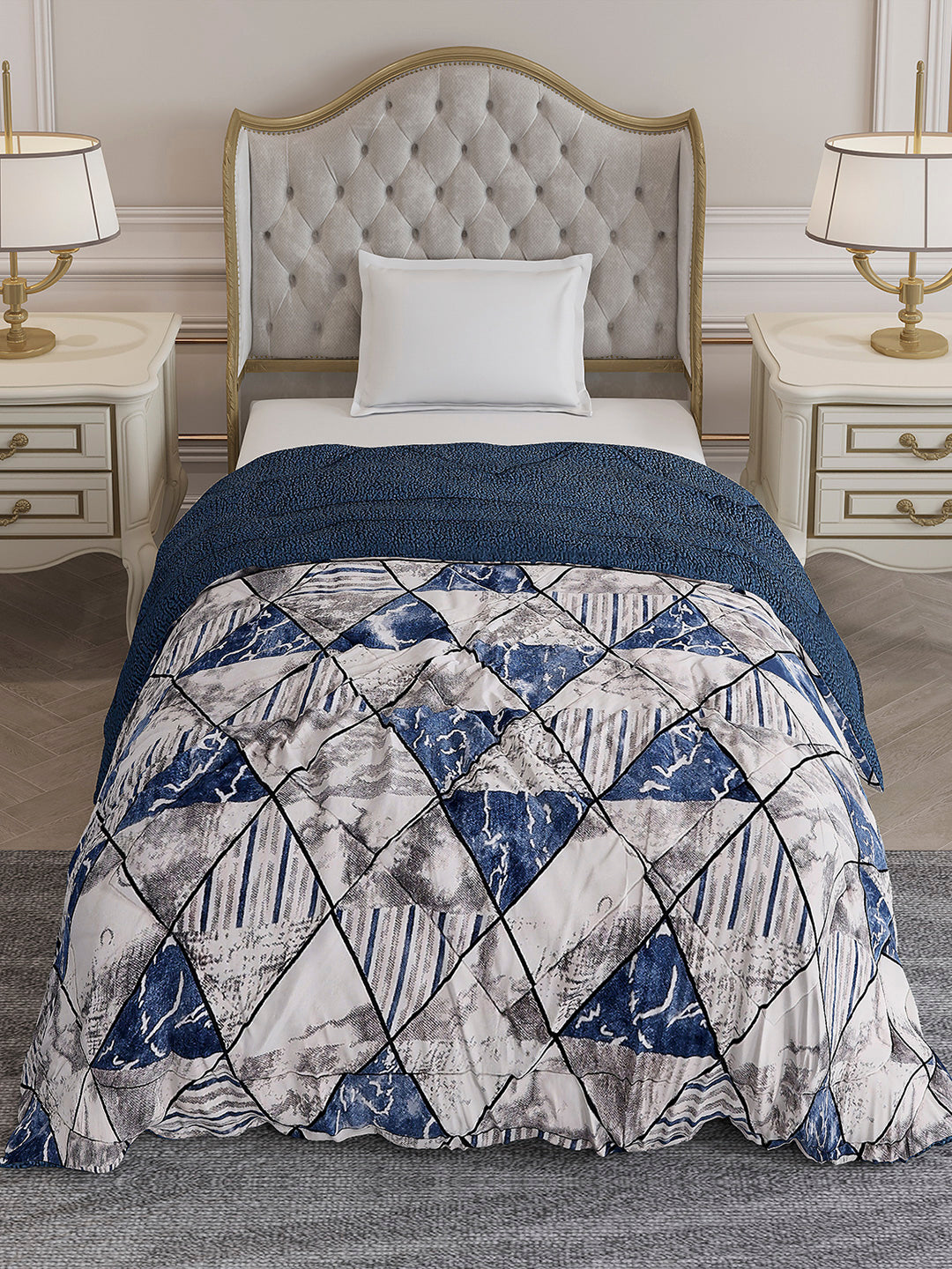 Printed Single Bed 1023 GSM Comforter for Winter - (Ultra)