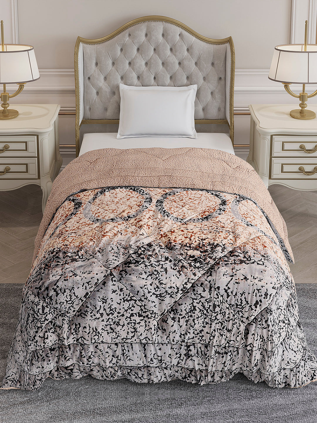 Printed Single Bed 1023 GSM Comforter for Winter - (Ultra)
