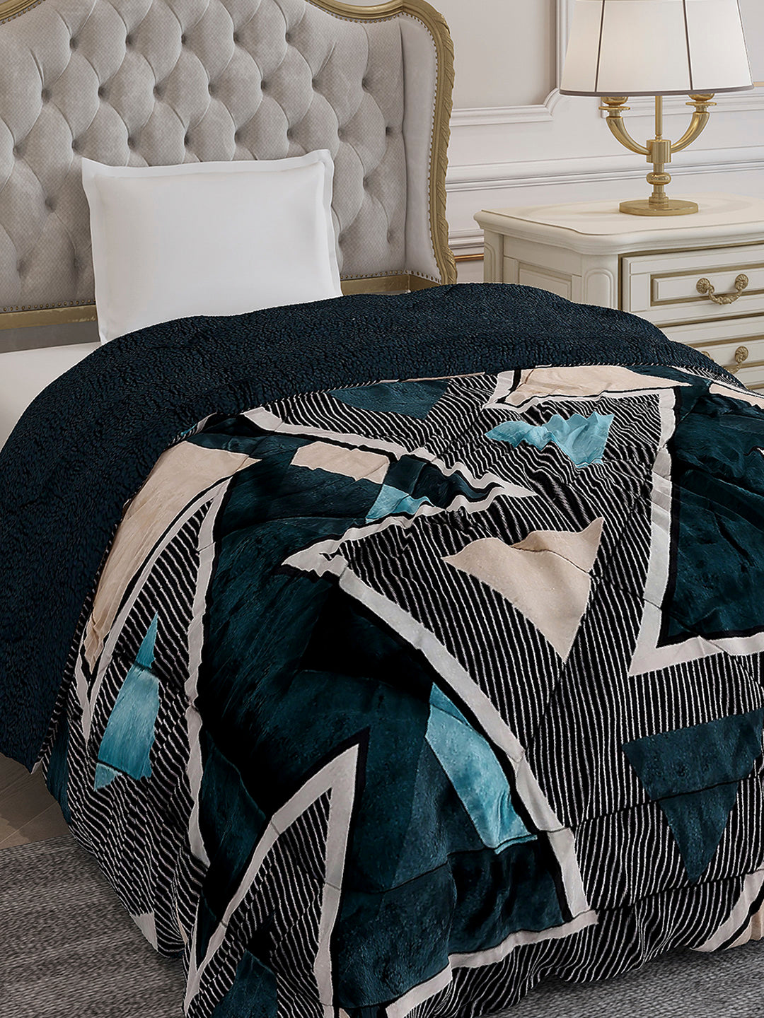 Printed Single Bed 1023 GSM Comforter for Winter - (Ultra)