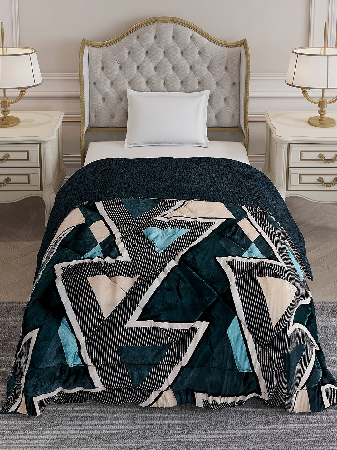 Printed Single Bed 1023 GSM Comforter for Winter - (Ultra)