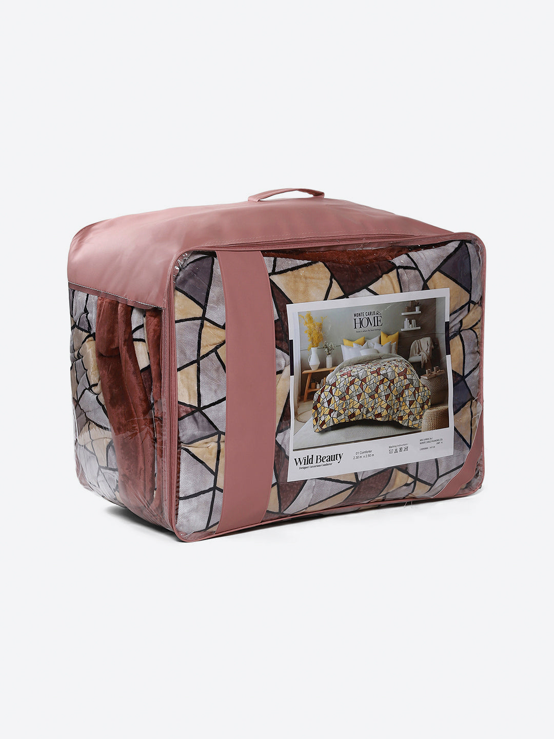 Printed Double Bed 1009 GSM Comforter for Winter - (Wild Beauty)