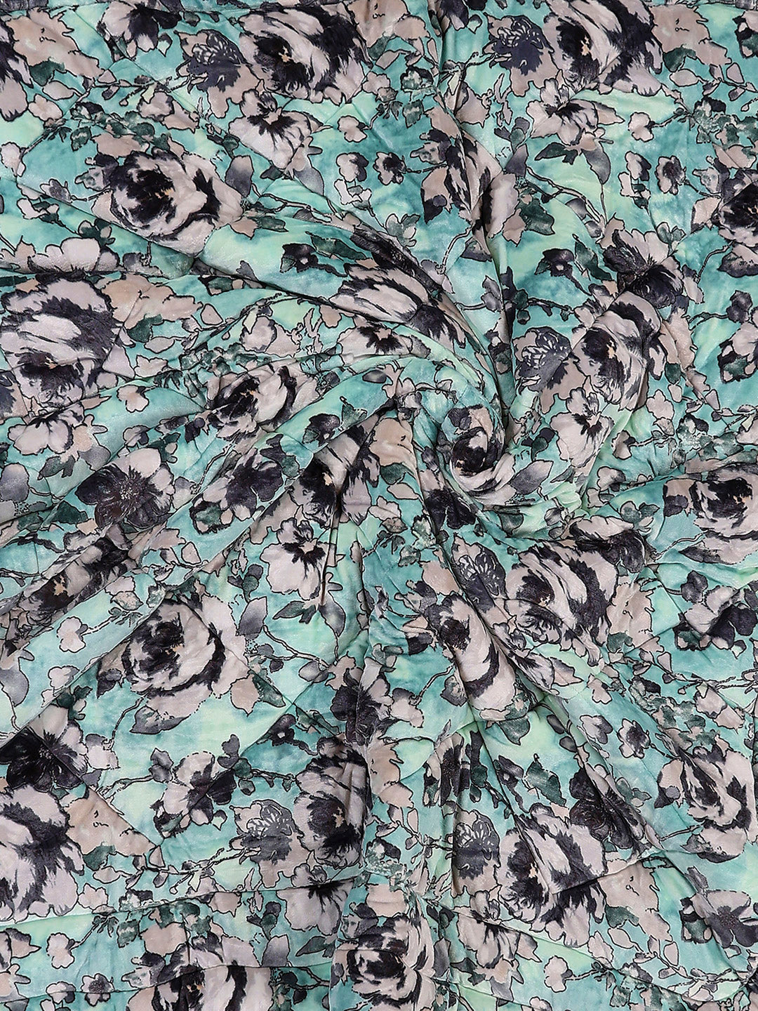 Printed Double Bed 1009 GSM Comforter for Winter - (Wild Beauty)