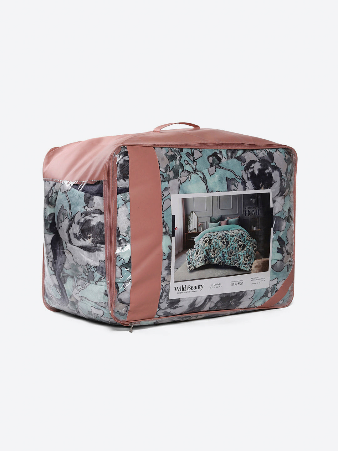 Printed Double Bed 1009 GSM Comforter for Winter - (Wild Beauty)