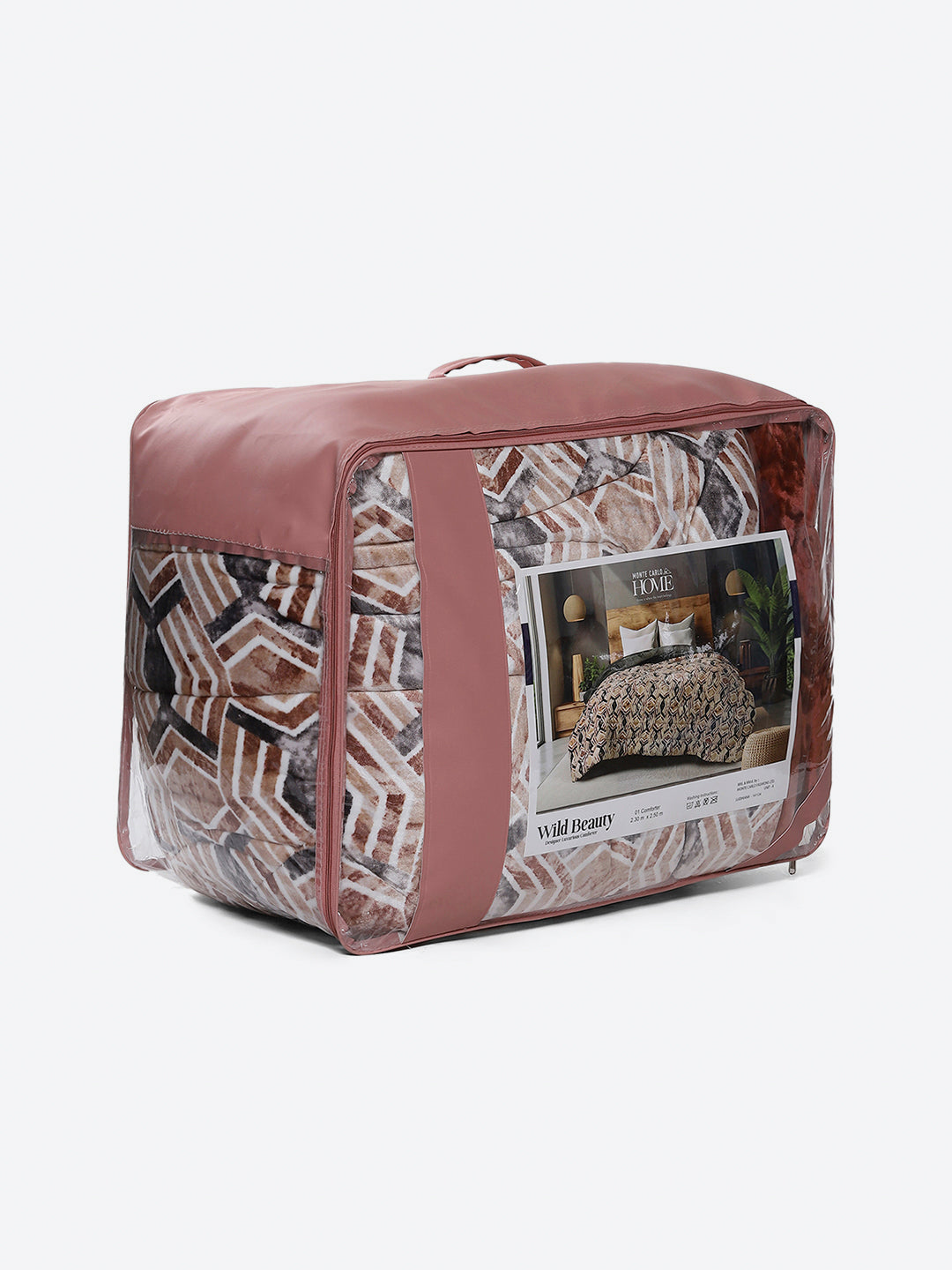 Printed Double Bed 1009 GSM Comforter for Winter - (Wild Beauty)