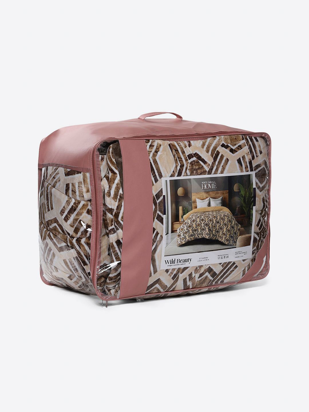 Printed Double Bed 1009 GSM Comforter for Winter - (Wild Beauty)