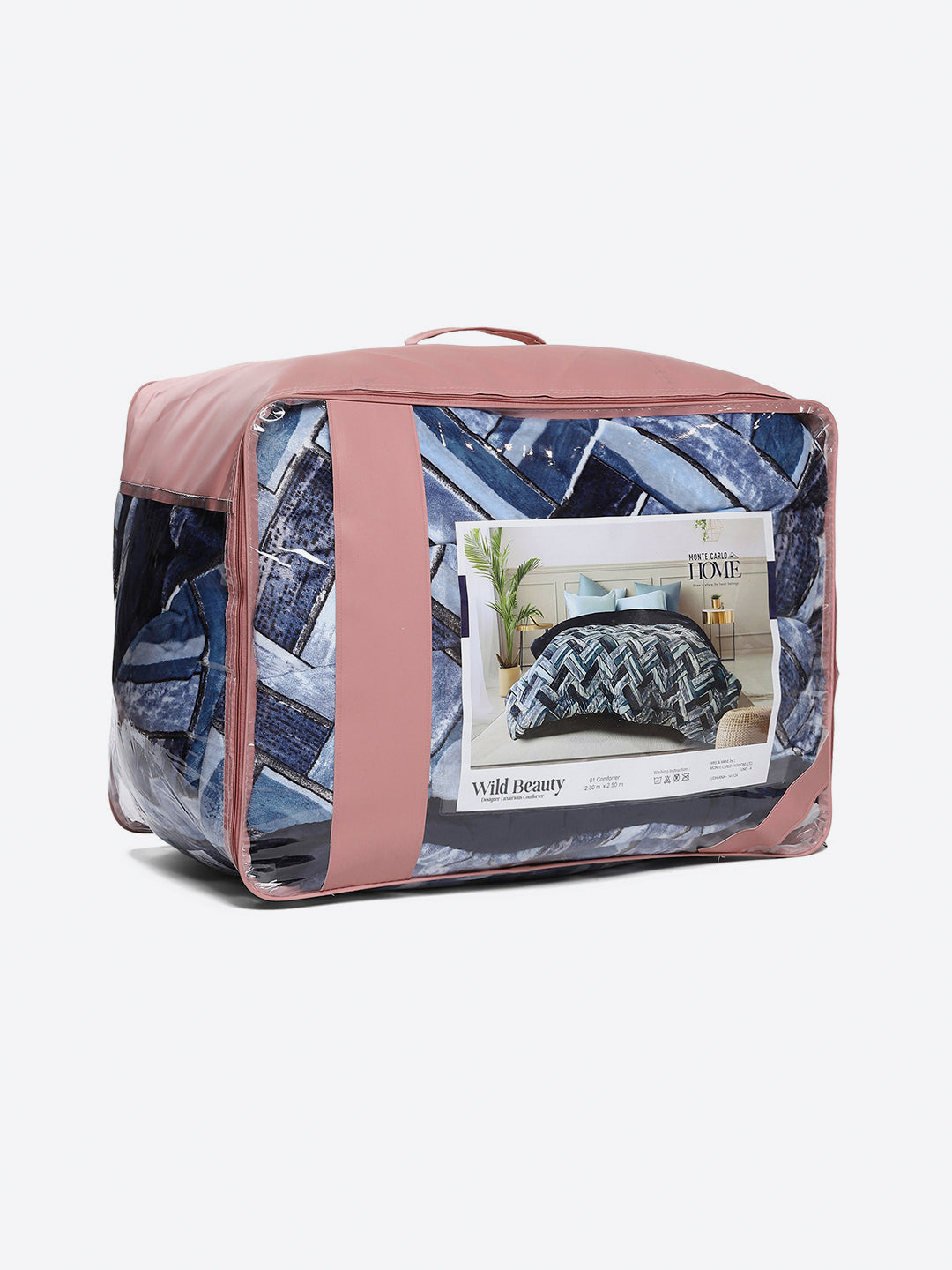 Printed Double Bed 233 GSM Comforter for Mild Winter (Beauty), Weight 855 gm