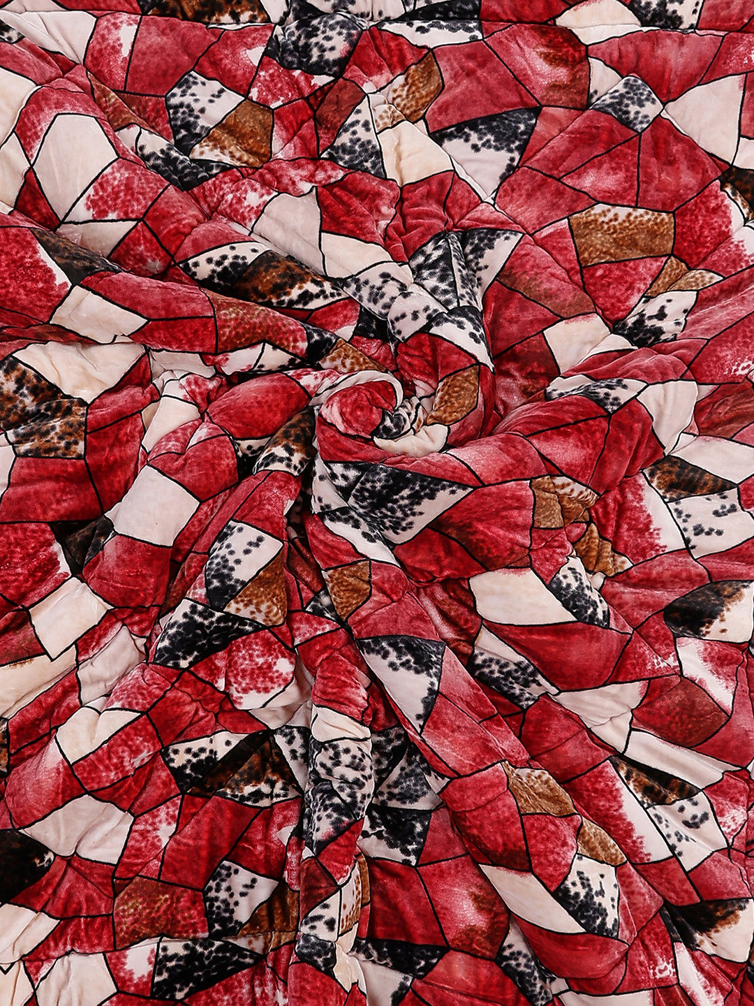 Printed Double Bed 1061 GSM Comforter for Winter - (Wisdom Gold)