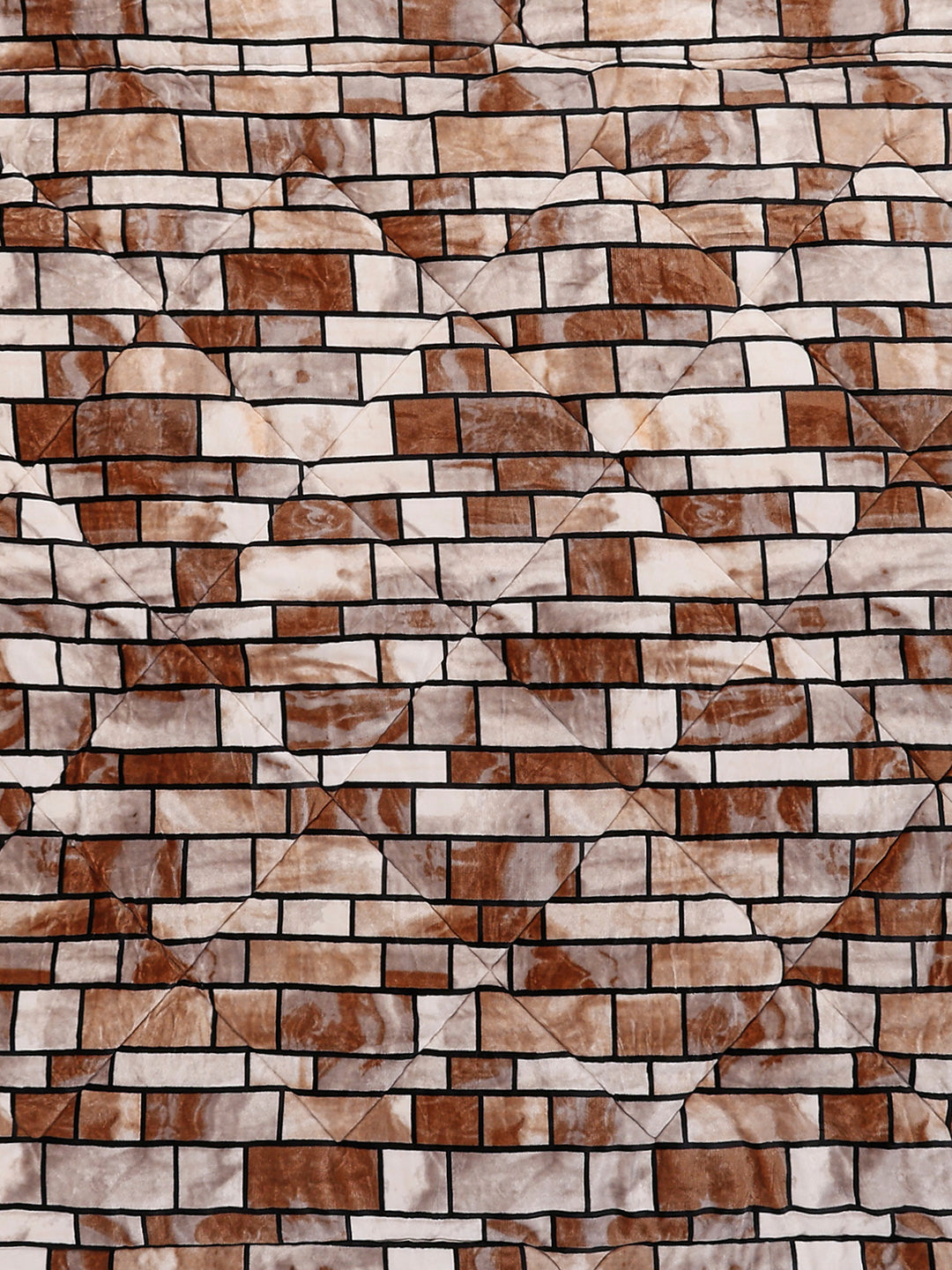 Printed Double Bed 1061 GSM Comforter for Winter - (Wisdom Gold)