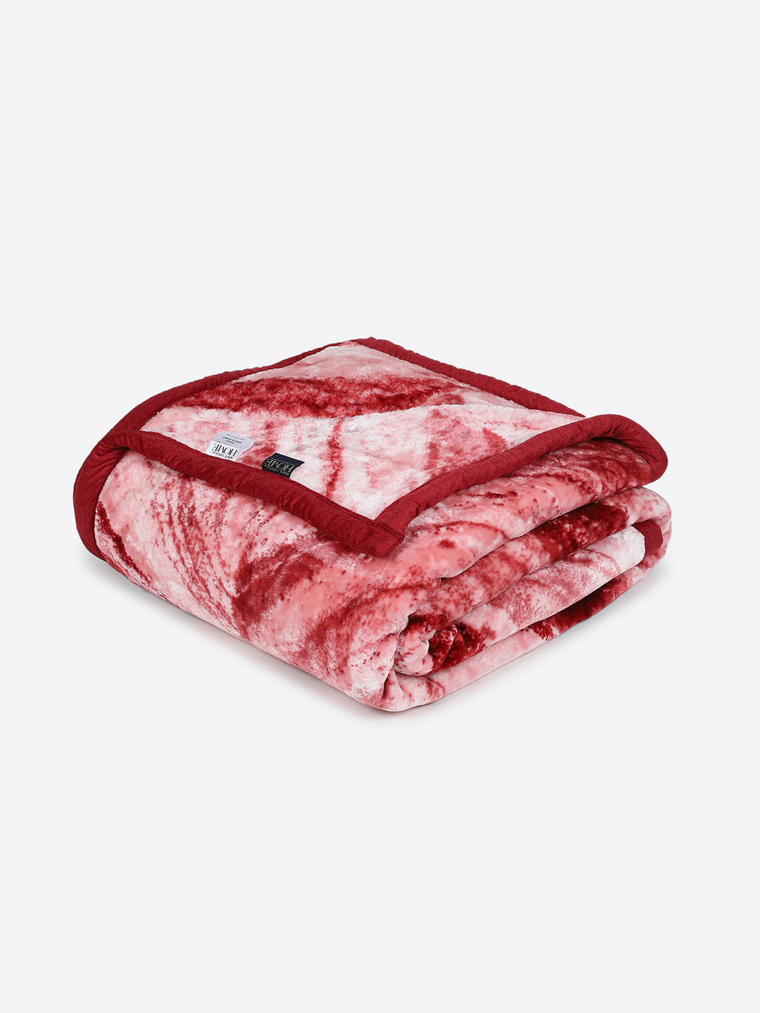 Printed Double Bed 1 Ply, 606 GSM Blanket for Mild Winter - (Denny PVC)
