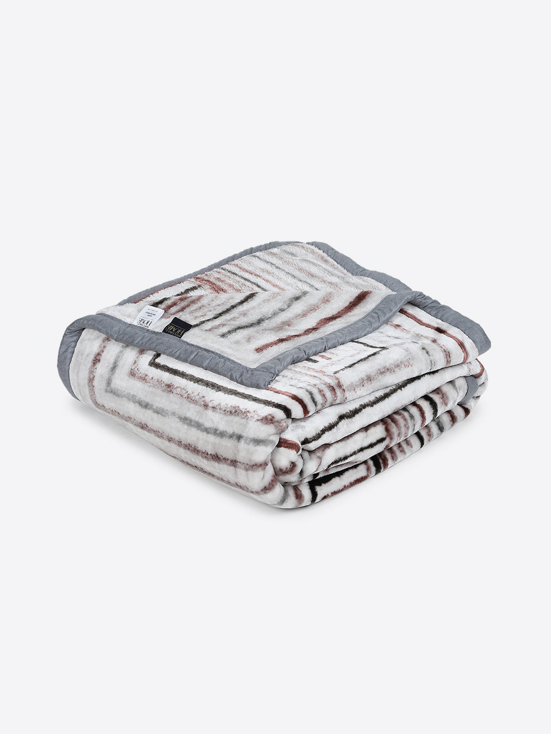 Printed Double Bed 1 Ply, 606 GSM Blanket for Mild Winter - (Denny PVC)