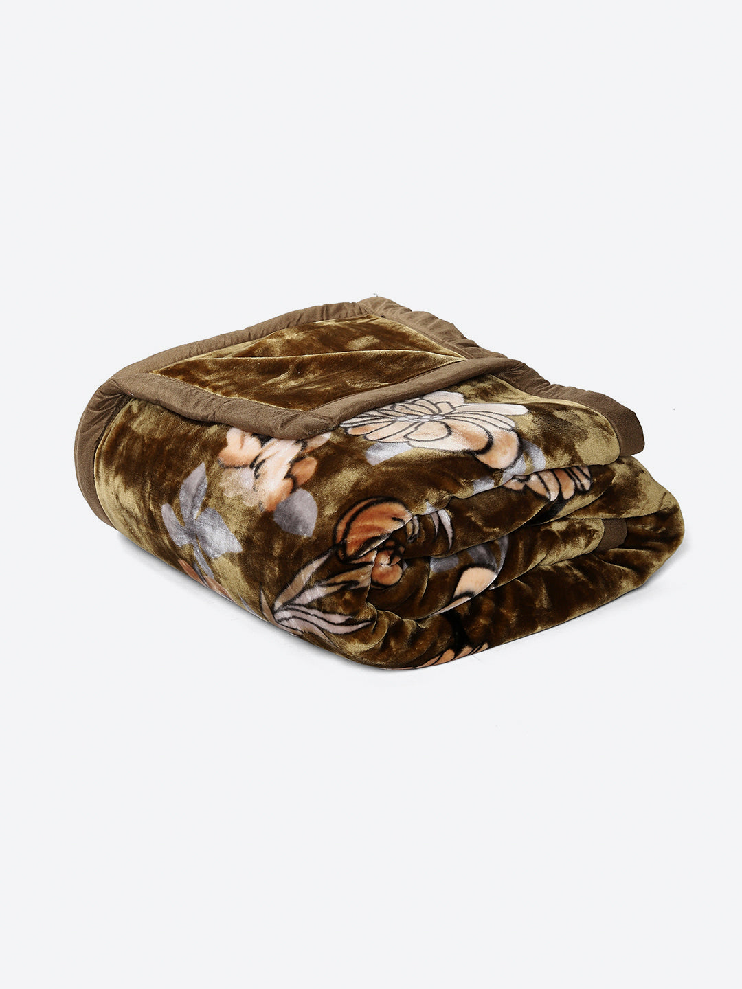 Printed Double Bed 2 Ply, 1042 GSM Blanket for Winter - (Emilia)
