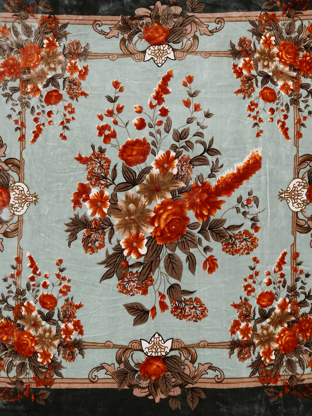 Printed Double Bed 2 Ply, 1042 GSM Blanket for Winter - (Emilia)