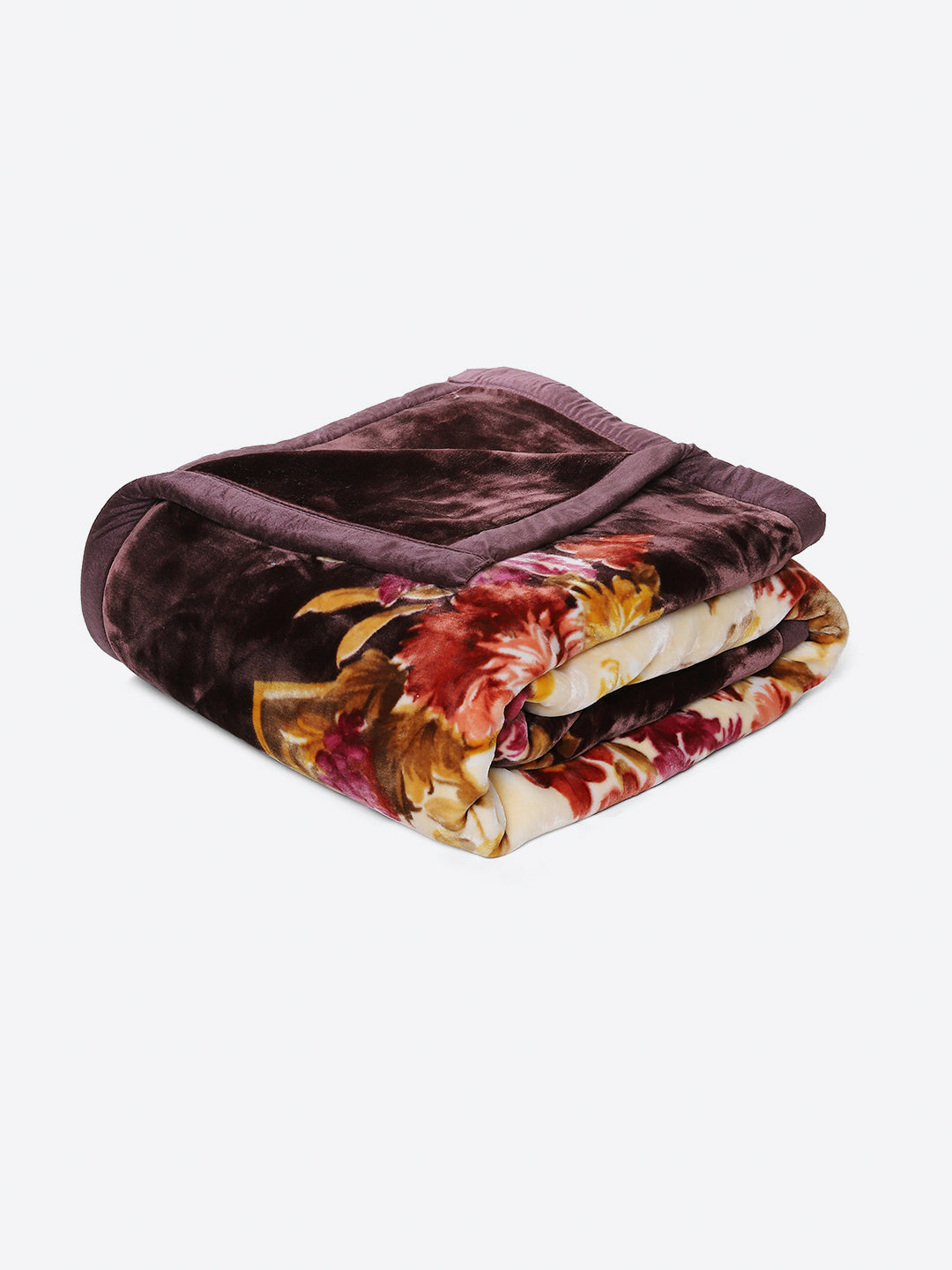 Printed Double Bed 2 Ply, 1042 GSM Blanket for Winter - (Emilia)