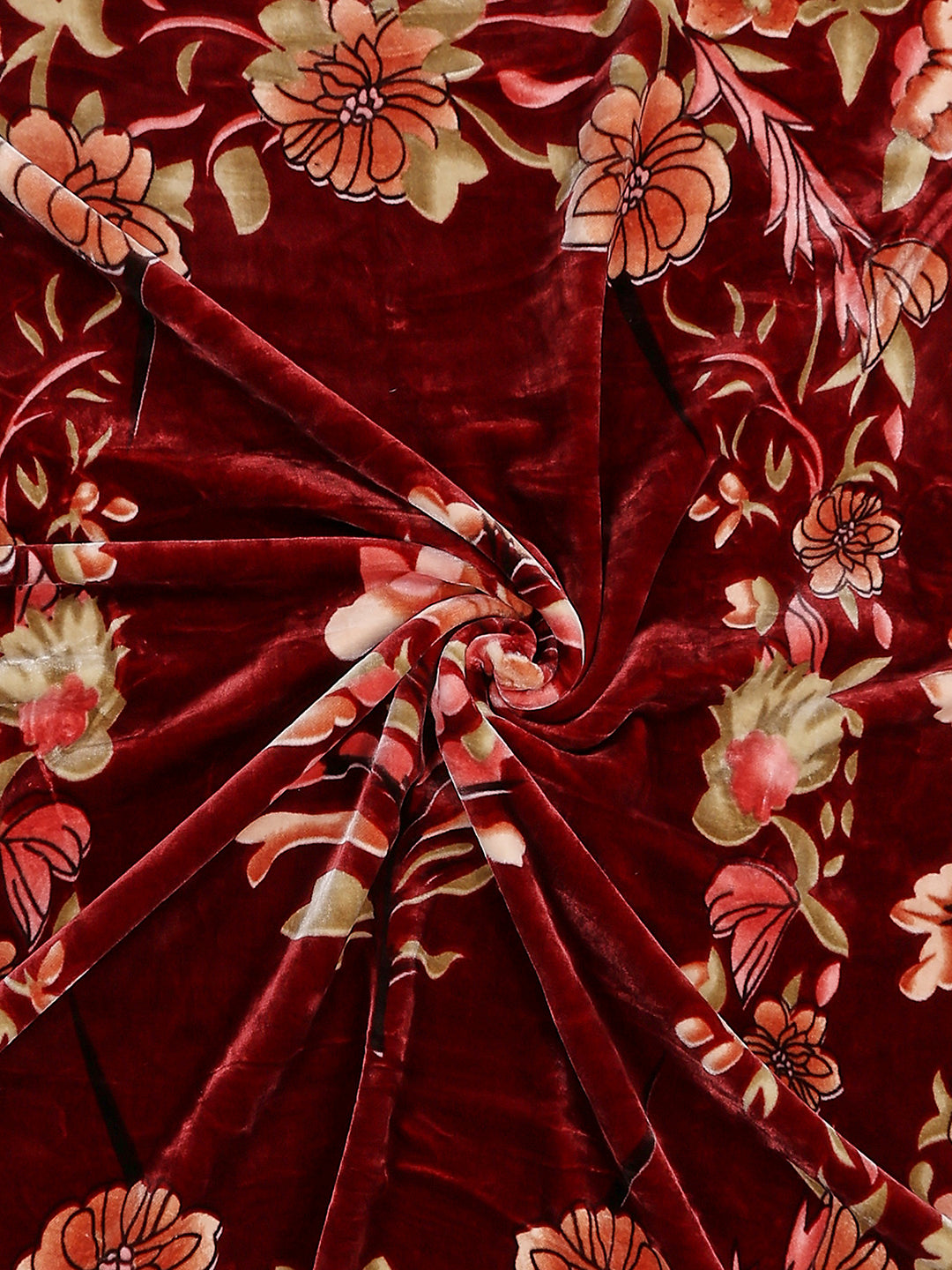 Printed Double Bed 2 Ply, 1042 GSM Blanket for Winter - (Emilia)