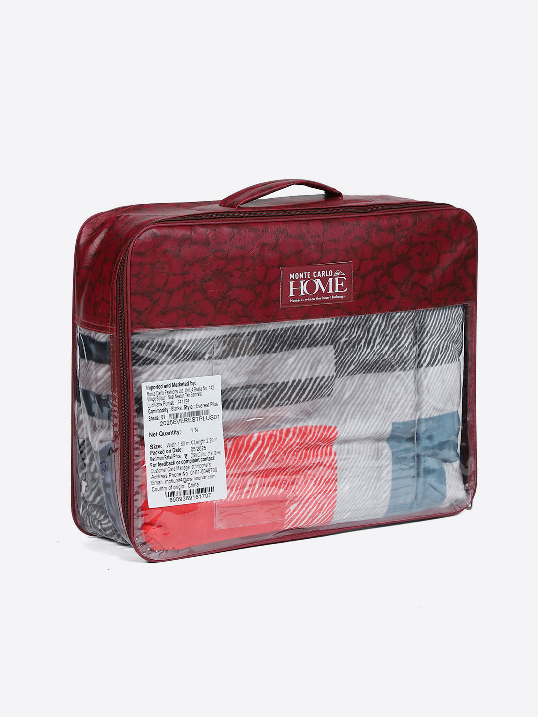 Printed Single Bed 2 Ply, 597 GSM Blanket for Heavy Winter - (Everest Plus)