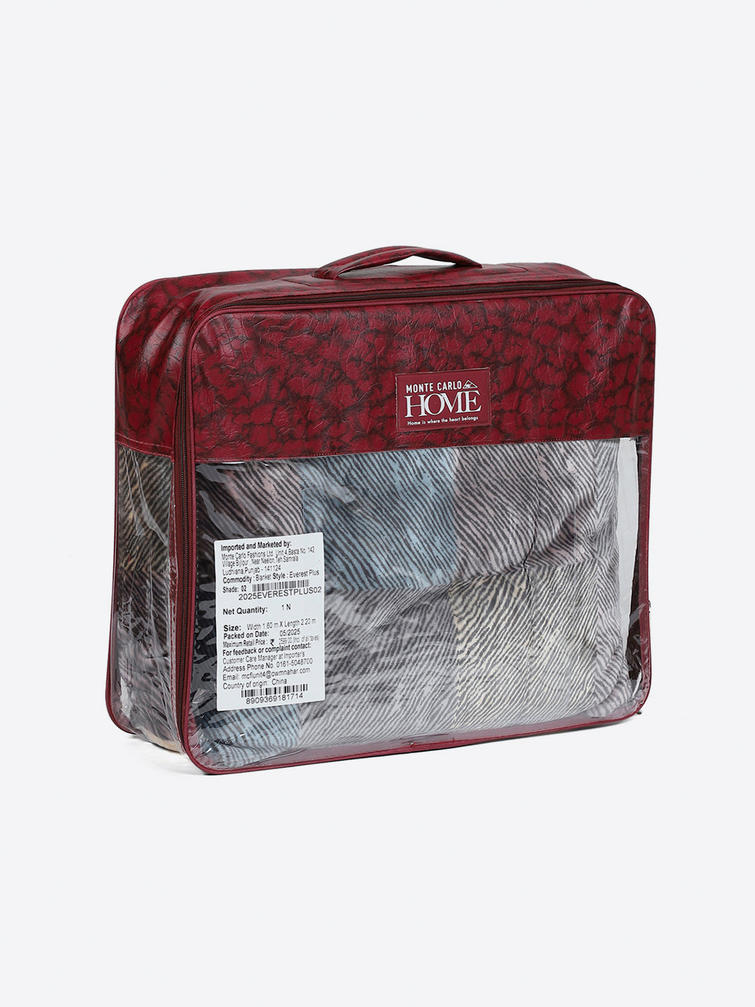Printed Single Bed 2 Ply, 597 GSM Blanket for Heavy Winter - (Everest Plus)