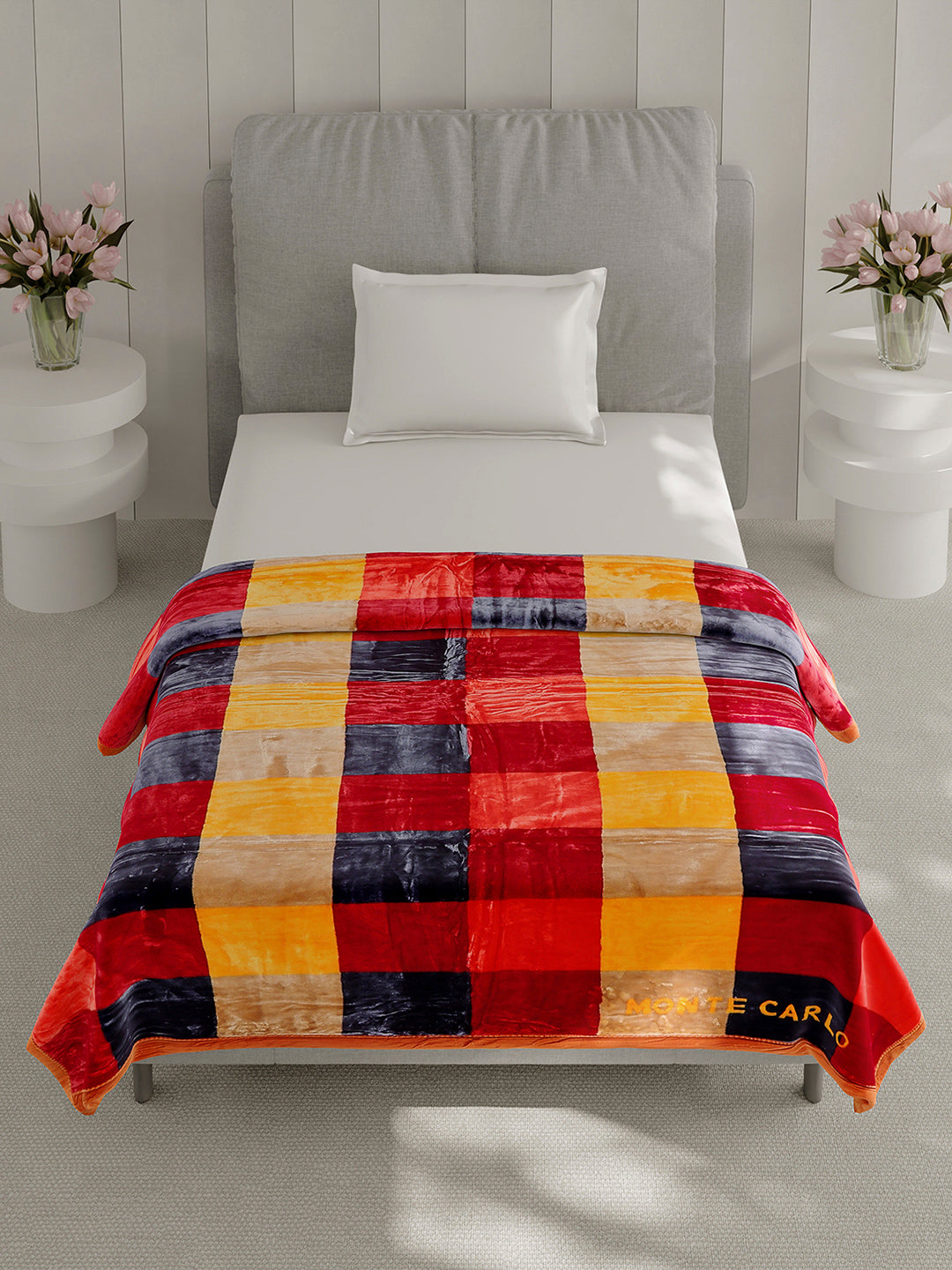 Printed Single Bed 2 Ply, 597 GSM Blanket for Heavy Winter - (Everest Plus)