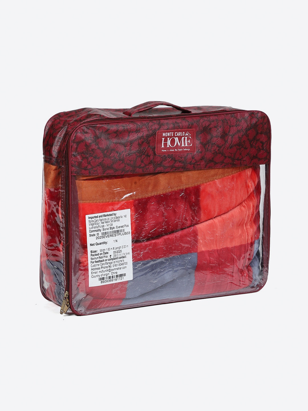 Printed Single Bed 2 Ply, 597 GSM Blanket for Heavy Winter - (Everest Plus)