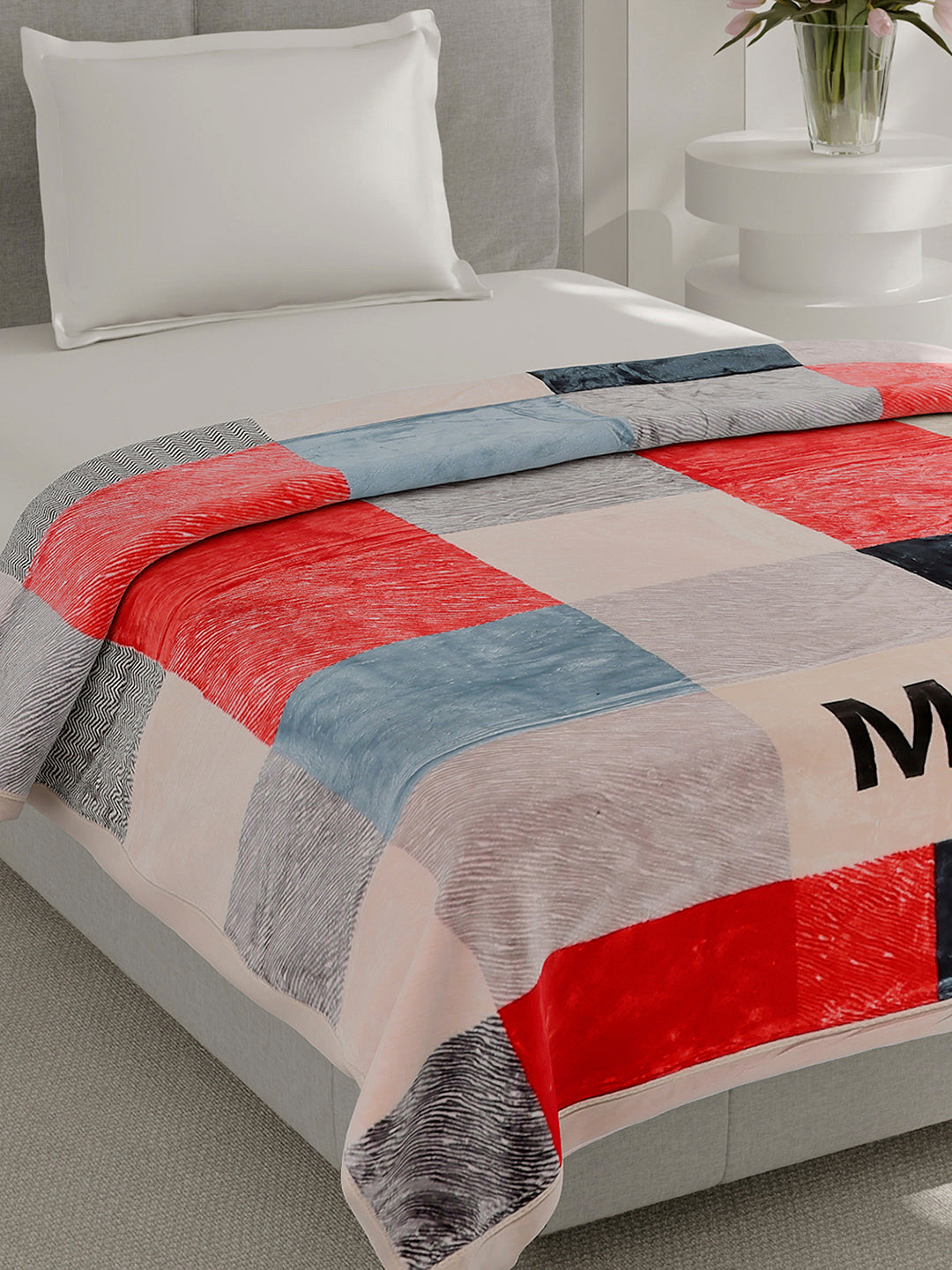 Printed Single Bed 2 Ply, 597 GSM Blanket for Heavy Winter - (Everest Plus)