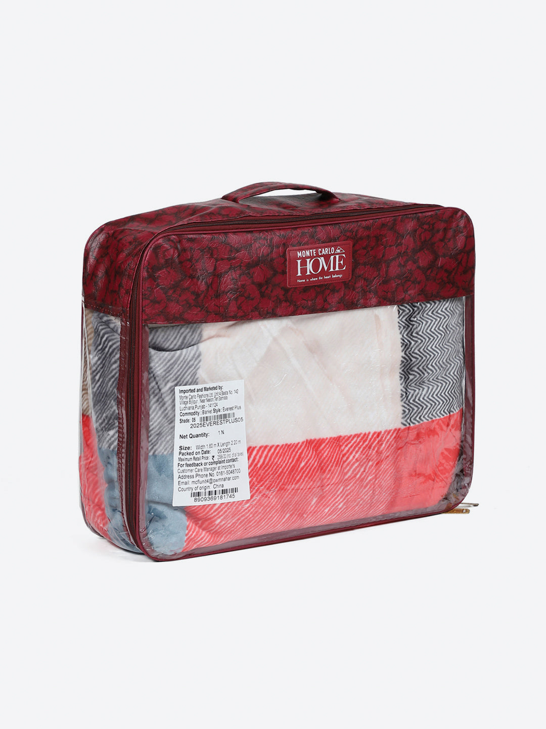 Printed Single Bed 2 Ply, 597 GSM Blanket for Heavy Winter - (Everest Plus)