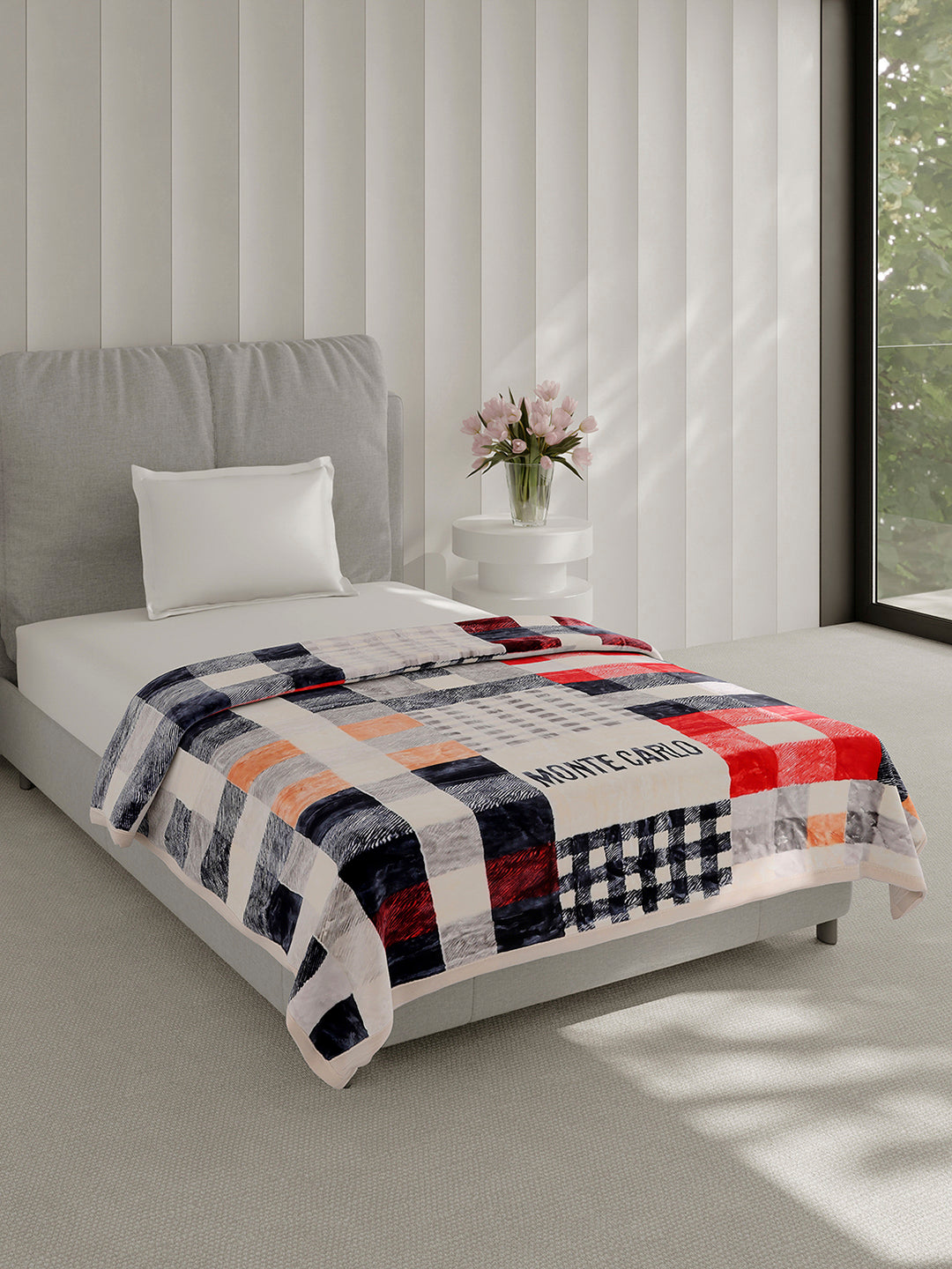 Printed Single Bed 2 Ply, 597 GSM Blanket for Heavy Winter - (Everest Plus)