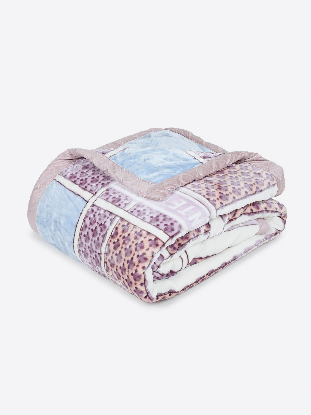 Printed Double Bed 3 Ply, 720 GSM Blanket for Heavy Winter - (Gala Glow)