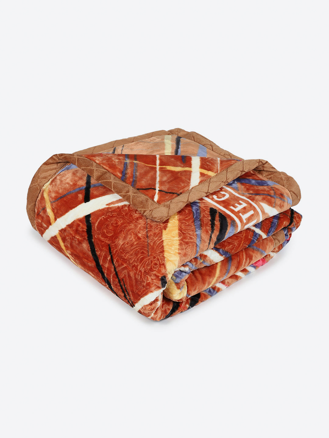 Printed Double Bed 3 Ply, 720 GSM Blanket for Heavy Winter - (Gala Glow)