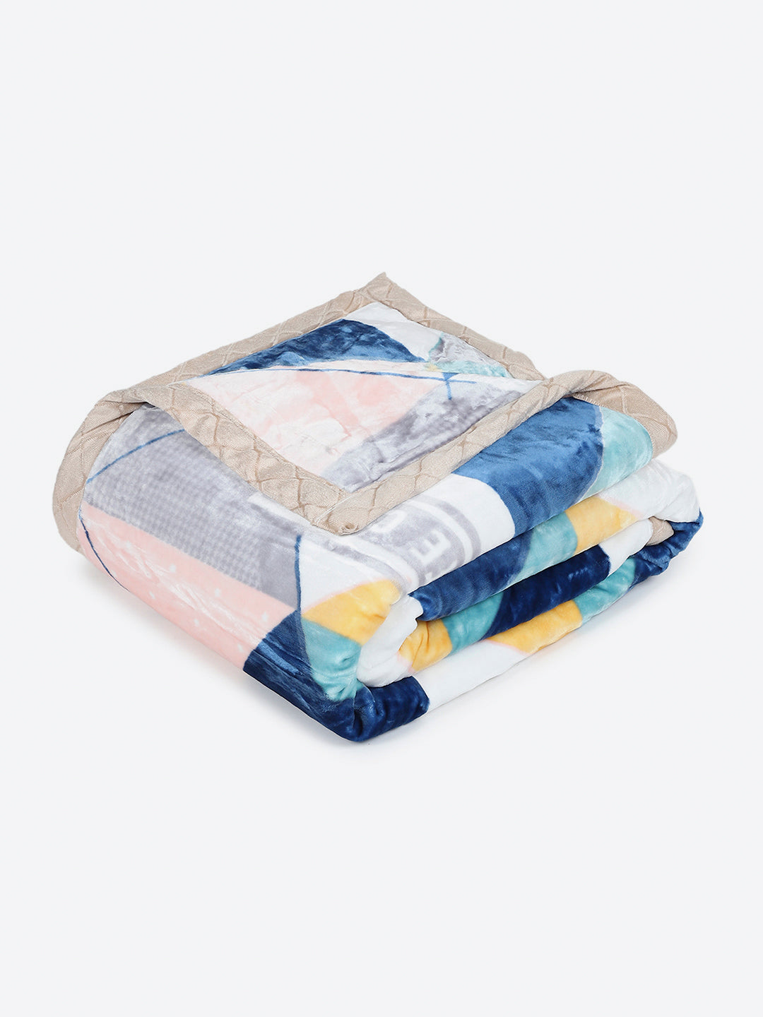 Printed Double Bed 3 Ply, 720 GSM Blanket for Heavy Winter - (Gala Glow)