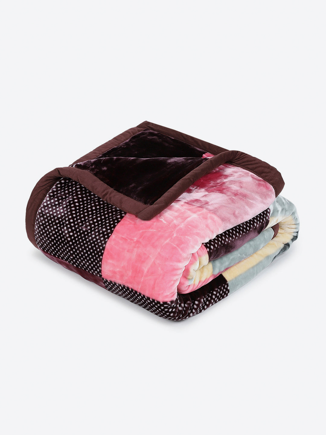 Printed Double Bed 3, 890 GSM Ply Blanket for Heavy Winter - (Gulnar)