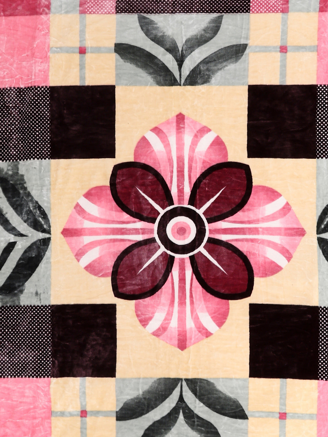 Printed Double Bed 3, 890 GSM Ply Blanket for Heavy Winter - (Gulnar)