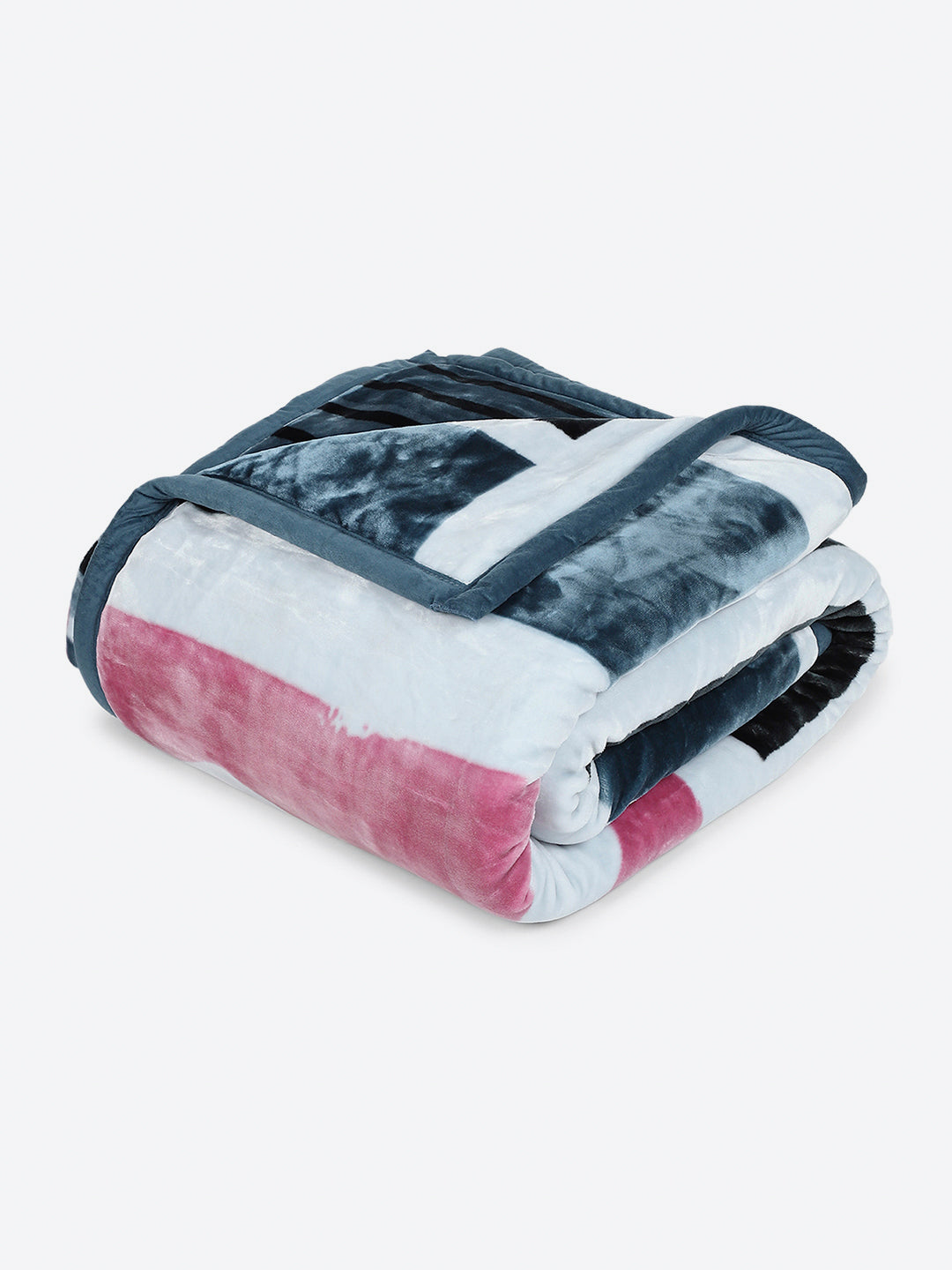 Printed Double Bed 3, 890 GSM Ply Blanket for Heavy Winter - (Gulnar)
