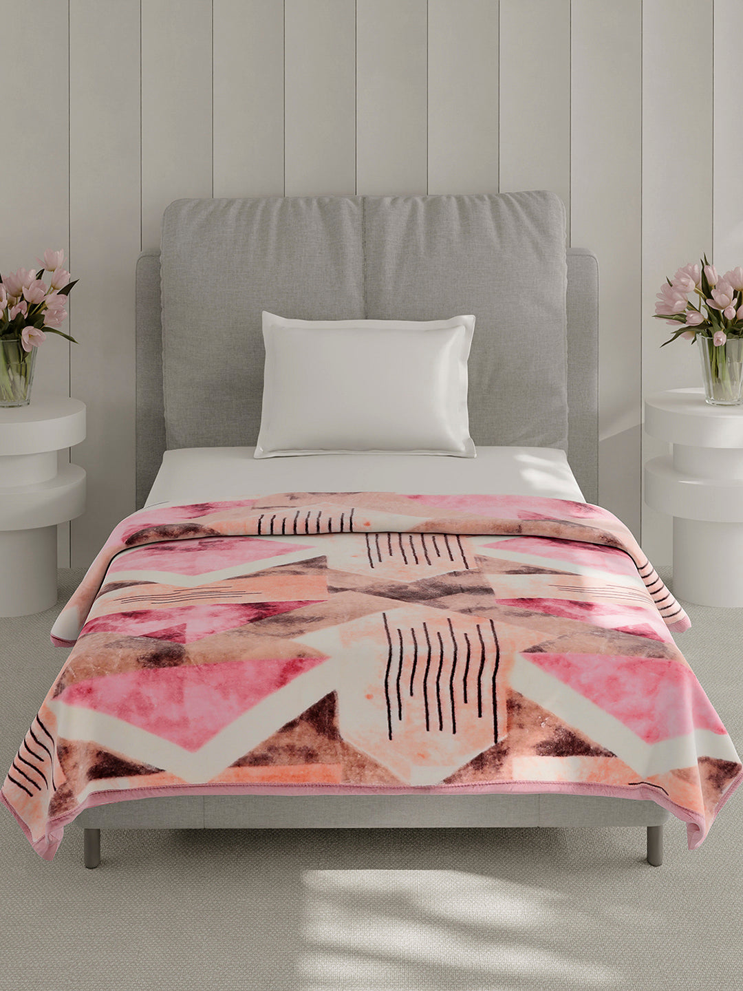 Printed Single Bed 1 Ply, 625 GSM Blanket for Heavy Winter - (Impact Pvc)