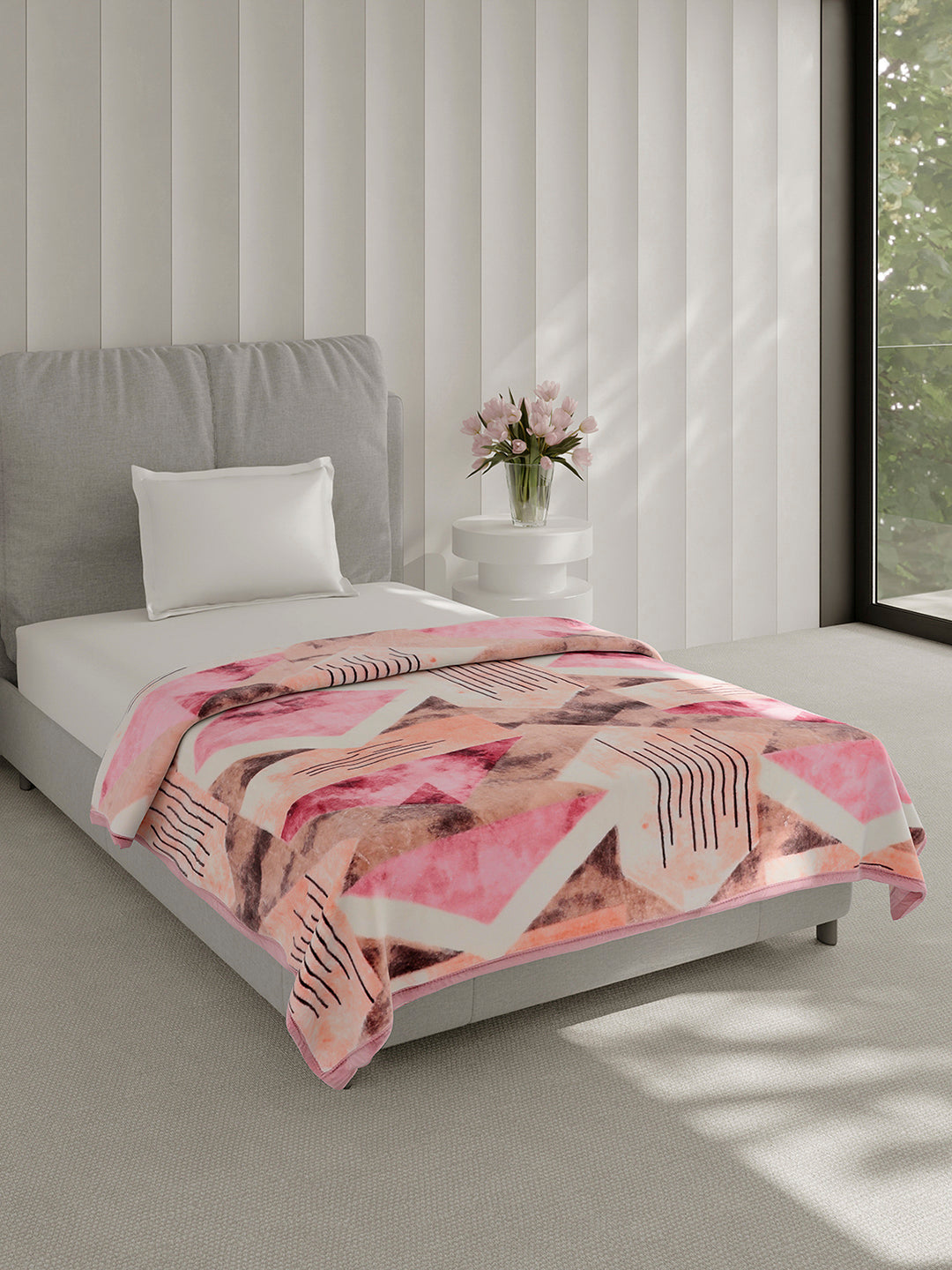 Printed Single Bed 1 Ply, 625 GSM Blanket for Heavy Winter - (Impact Pvc)