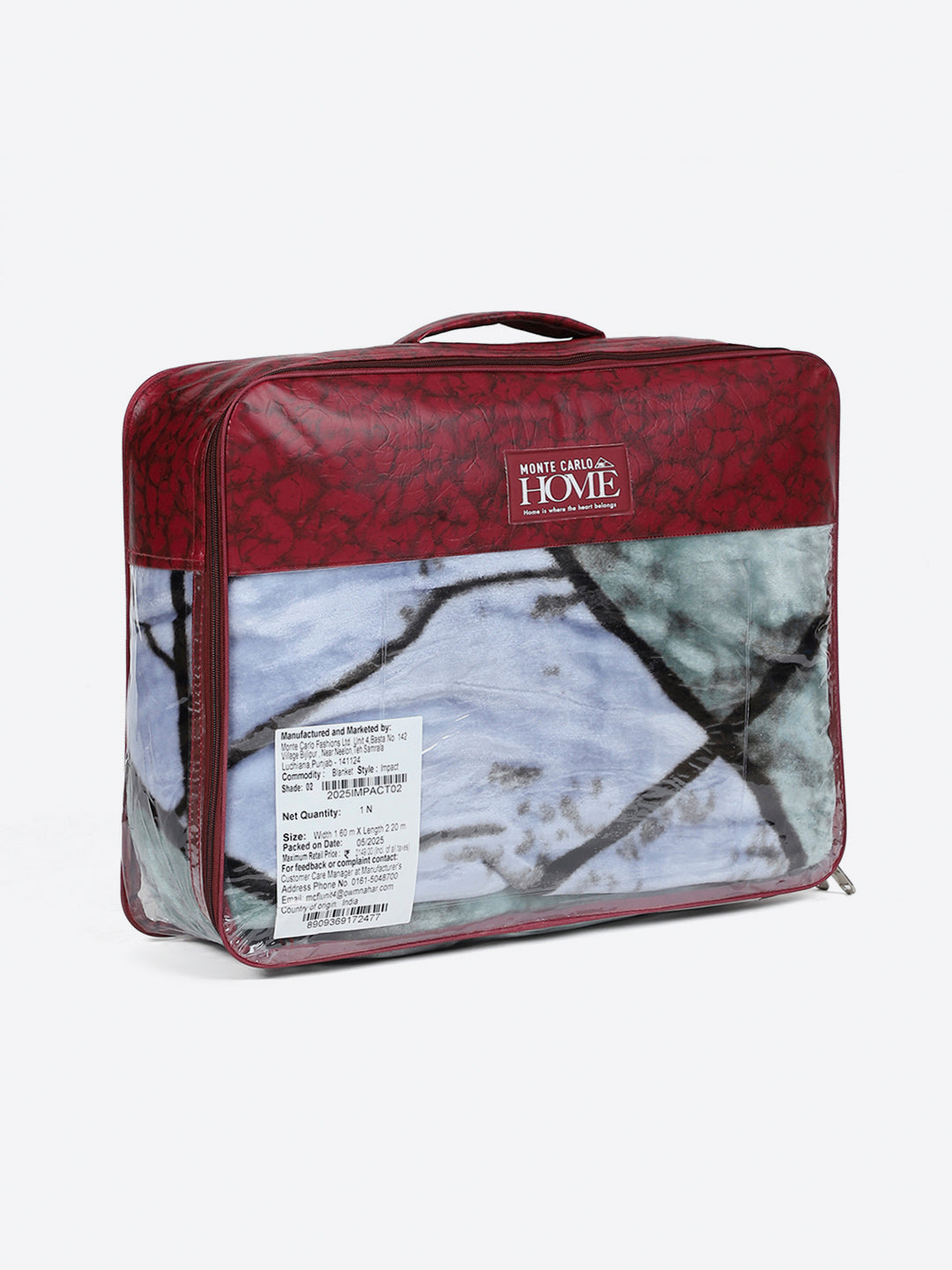 Printed Single Bed 1 Ply, 625 GSM Blanket for Heavy Winter - (Impact Pvc)