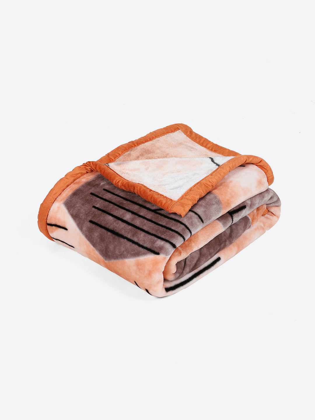 Printed Single Bed 1 Ply, 625 GSM Mink Blanket for Mild Winter - (Impact Pvc)