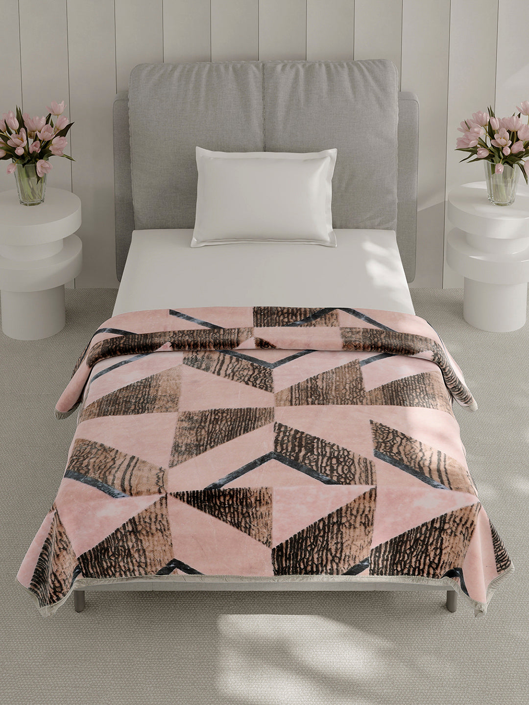 Printed Single Bed 1 Ply, 625 GSM Blanket for Heavy Winter - (Impact Pvc)