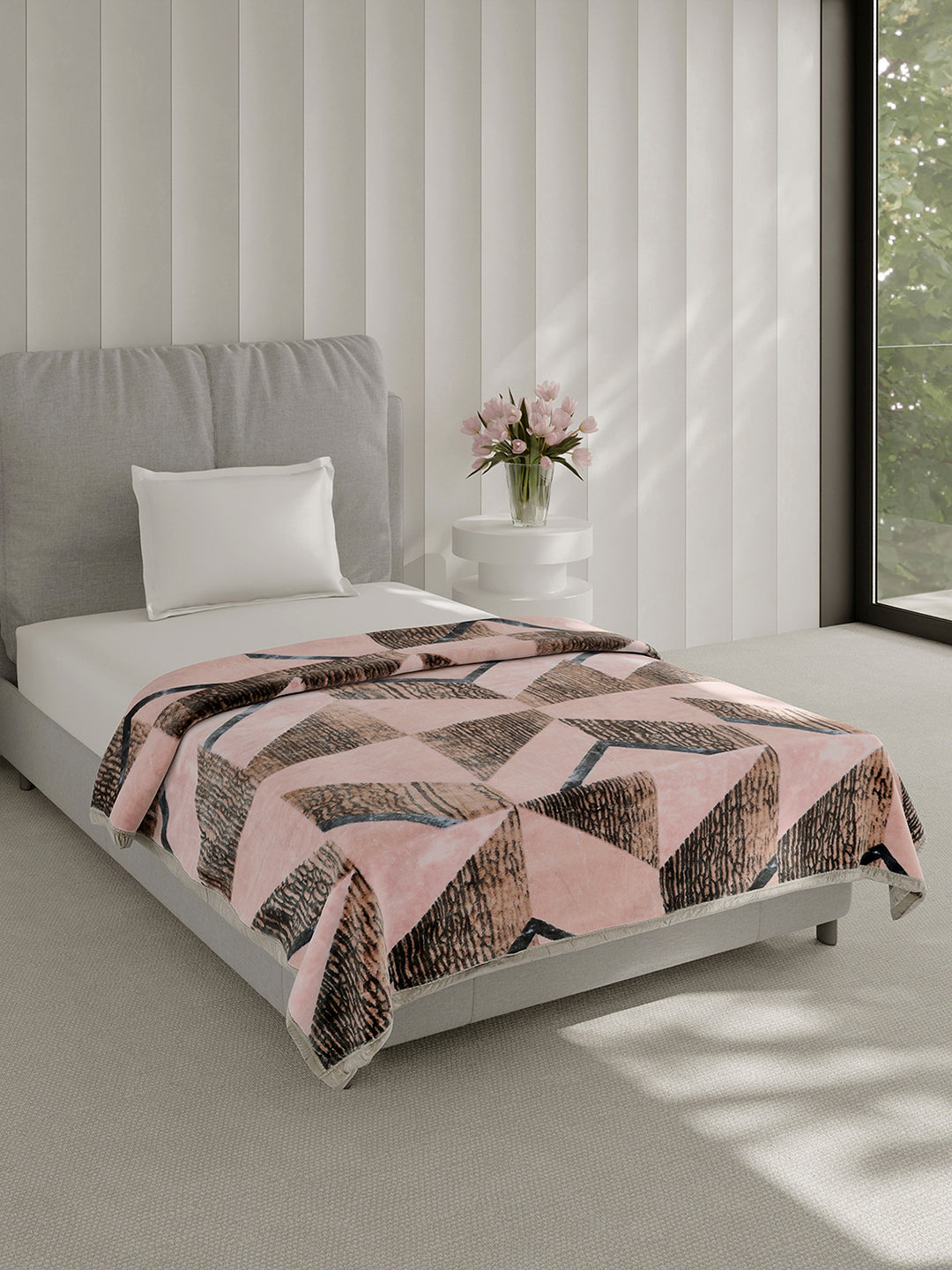 Printed Single Bed 1 Ply, 625 GSM Blanket for Heavy Winter - (Impact Pvc)