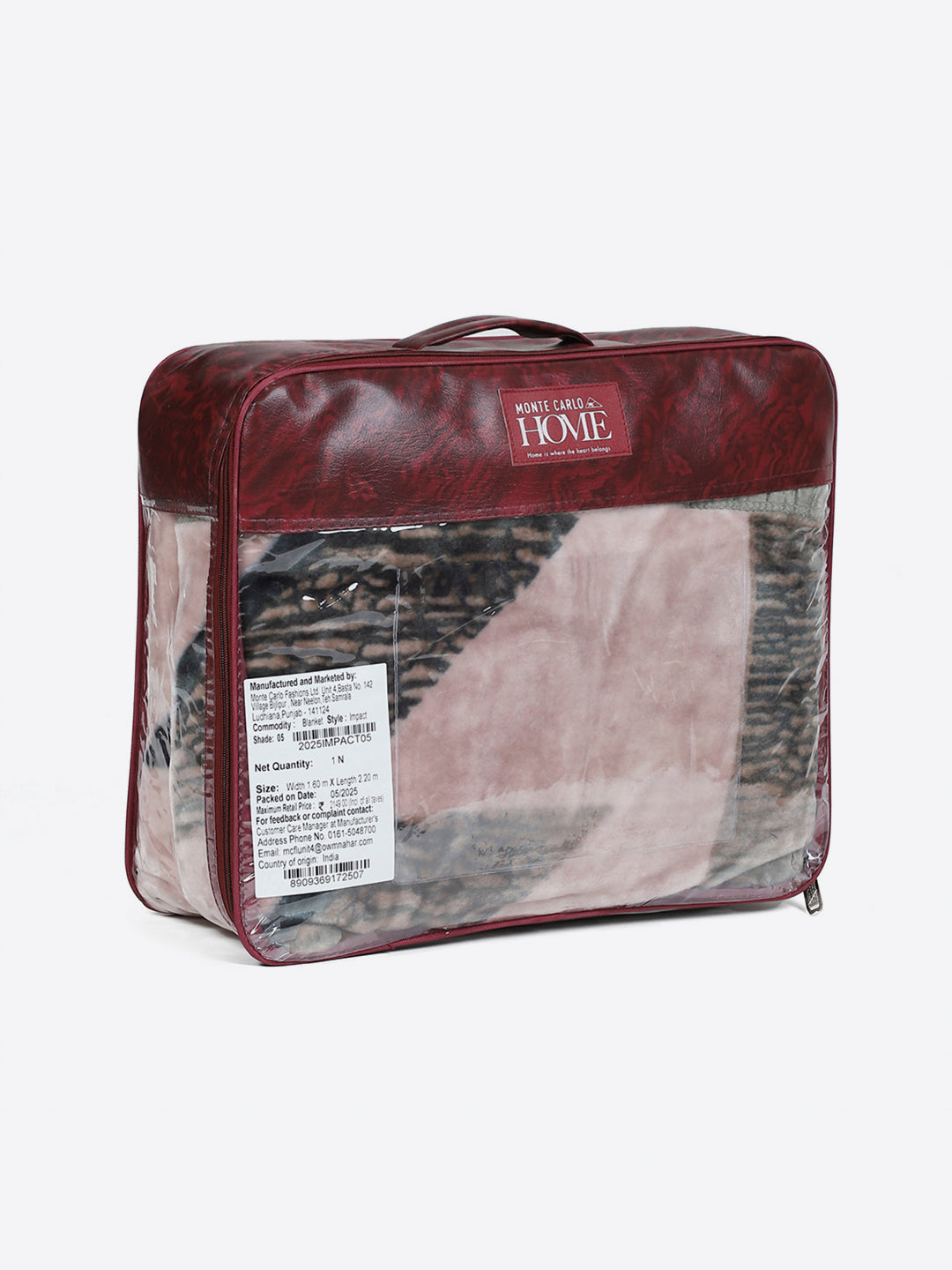 Printed Single Bed 1 Ply, 625 GSM Blanket for Heavy Winter - (Impact Pvc)