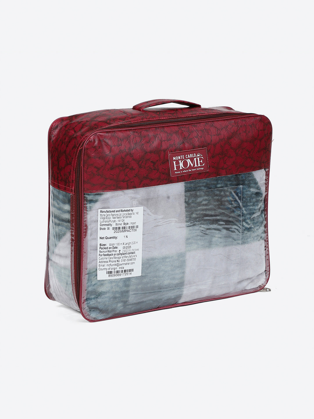 Printed Single Bed 1 Ply, 625 GSM Blanket for Heavy Winter - (Impact Pvc)